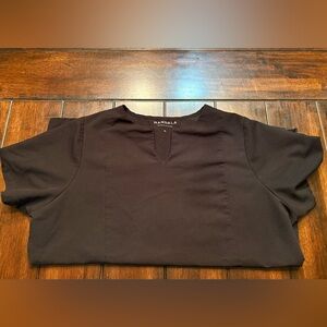 Mandala Women's Black Scrub Top, XL